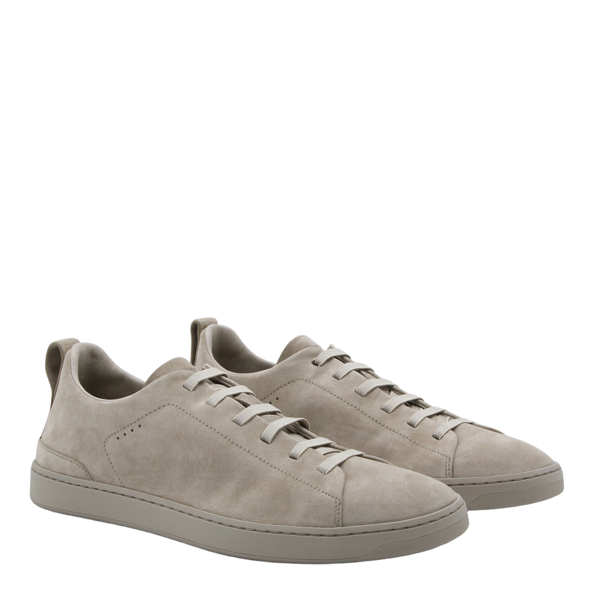 Church's Suede Sneakers with Subtle Perforations Grijs