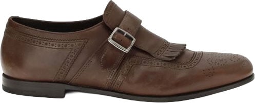 Church's Brown Calf Leather Bos Taurus Slip-On Loafers Bruin