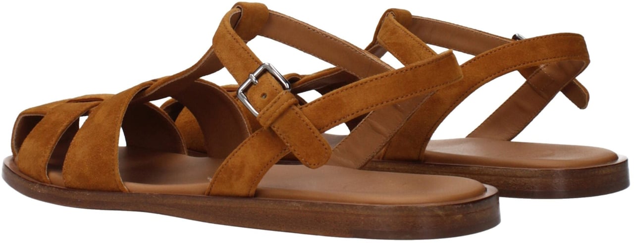 Church's Brown Leather Flat Sandals Bruin