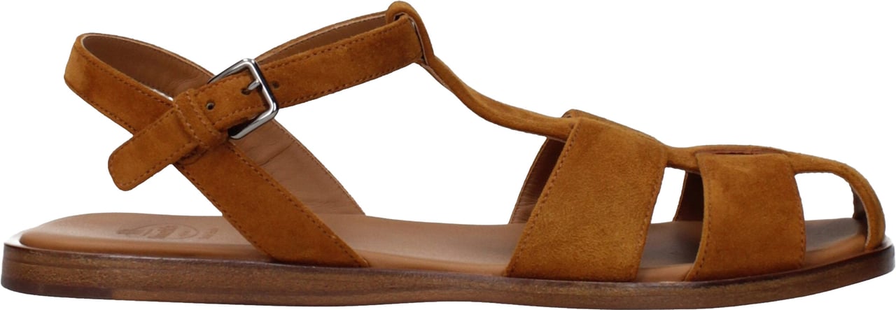 Church's Brown Leather Flat Sandals Bruin
