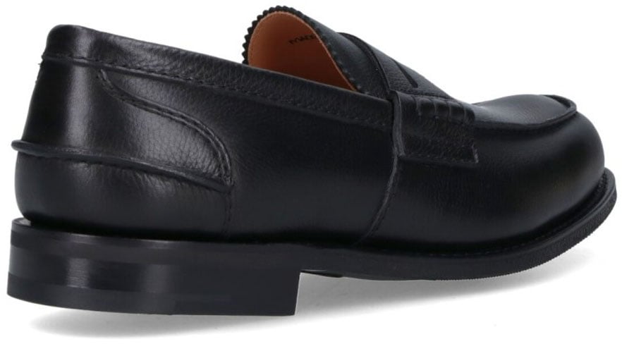 Church's Mocassino Pembrey 2.0 Black Calf Leather Slip-On Shoes Zwart