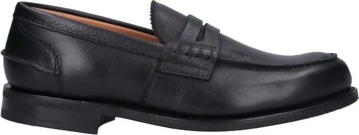 Church's Mocassino Pembrey 2.0 Black Calf Leather Slip-On Shoes Zwart