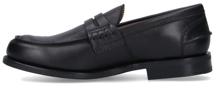 Church's Mocassino Pembrey 2.0 Black Calf Leather Slip-On Shoes Zwart