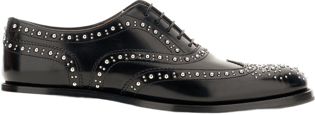 Church's Black leather lace-up shoes Zwart