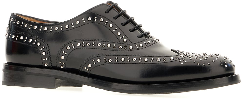 Church's Black leather lace-up shoes Zwart