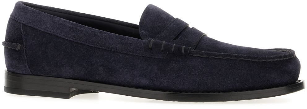 Church's Navy blue suede loafers Blauw