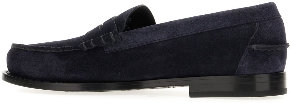 Church's Navy blue suede loafers Blauw