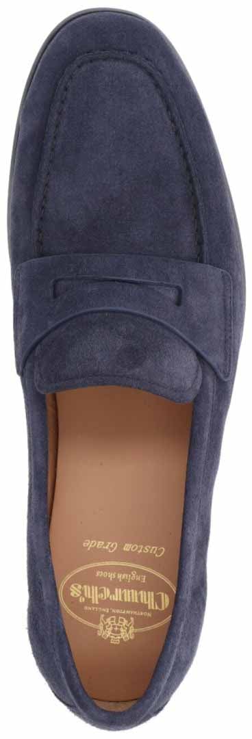 Church's Suede Loafers – Navy Blauw