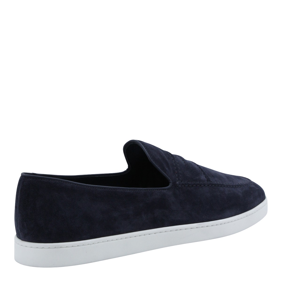 Church's Blue Suede Slip-On Shoes Zwart