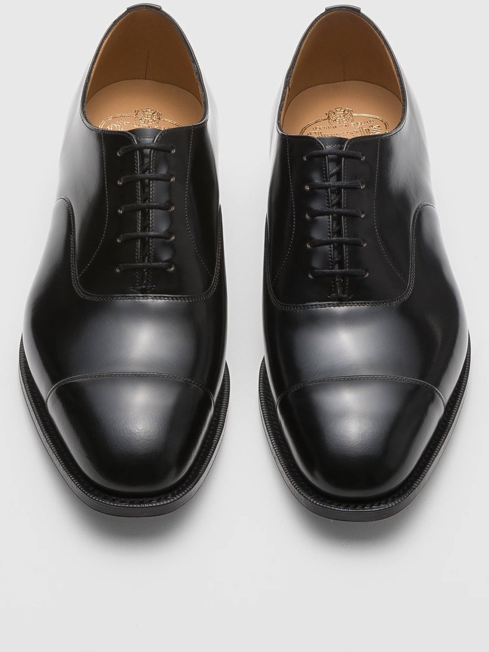Church's Consul Black Leather Oxford Shoes Zwart