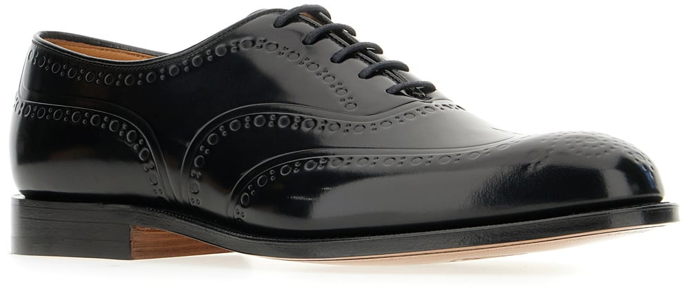 Church's Church's Black leather lace-up shoes Zwart