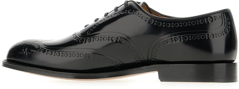 Church's Church's Black leather lace-up shoes Zwart