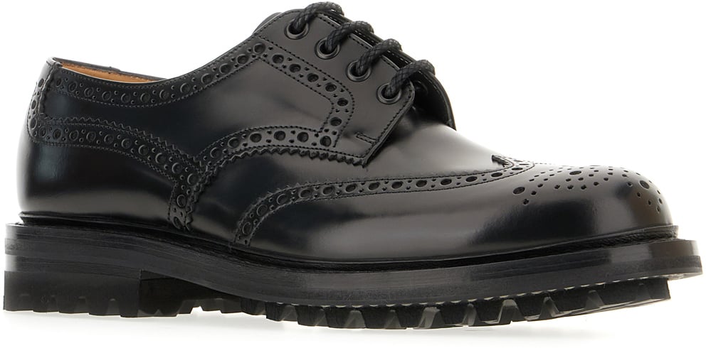 Church's Church's Black leather Pherson lace-up shoes Zwart