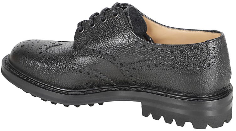 Church's Traditional Derby Shoe With Longwing Brogue Details Grijs