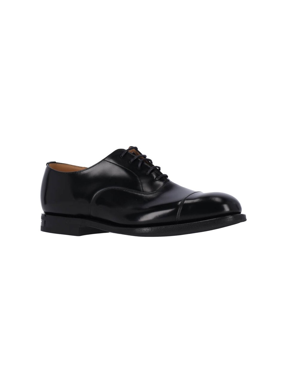 Church's Black Calf Leather Consul Derby Shoes Zwart