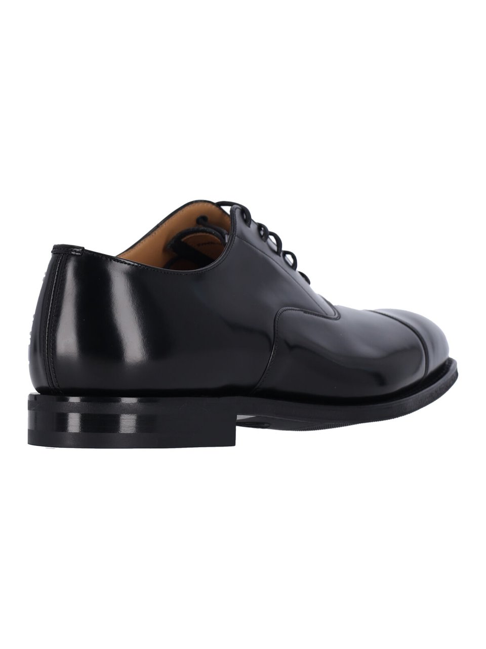 Church's Black Calf Leather Consul Derby Shoes Zwart