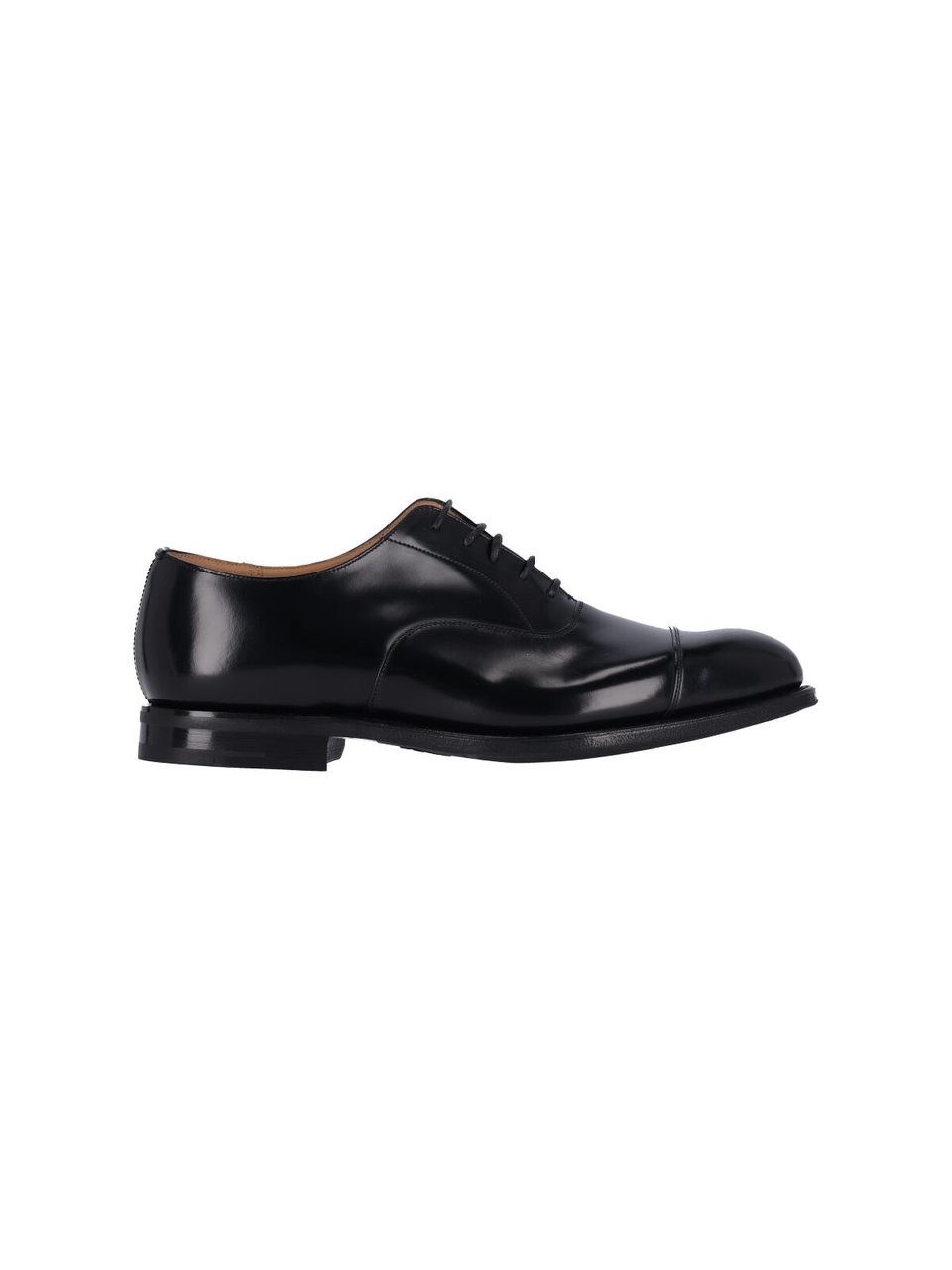 Church's Black Calf Leather Consul Derby Shoes Zwart