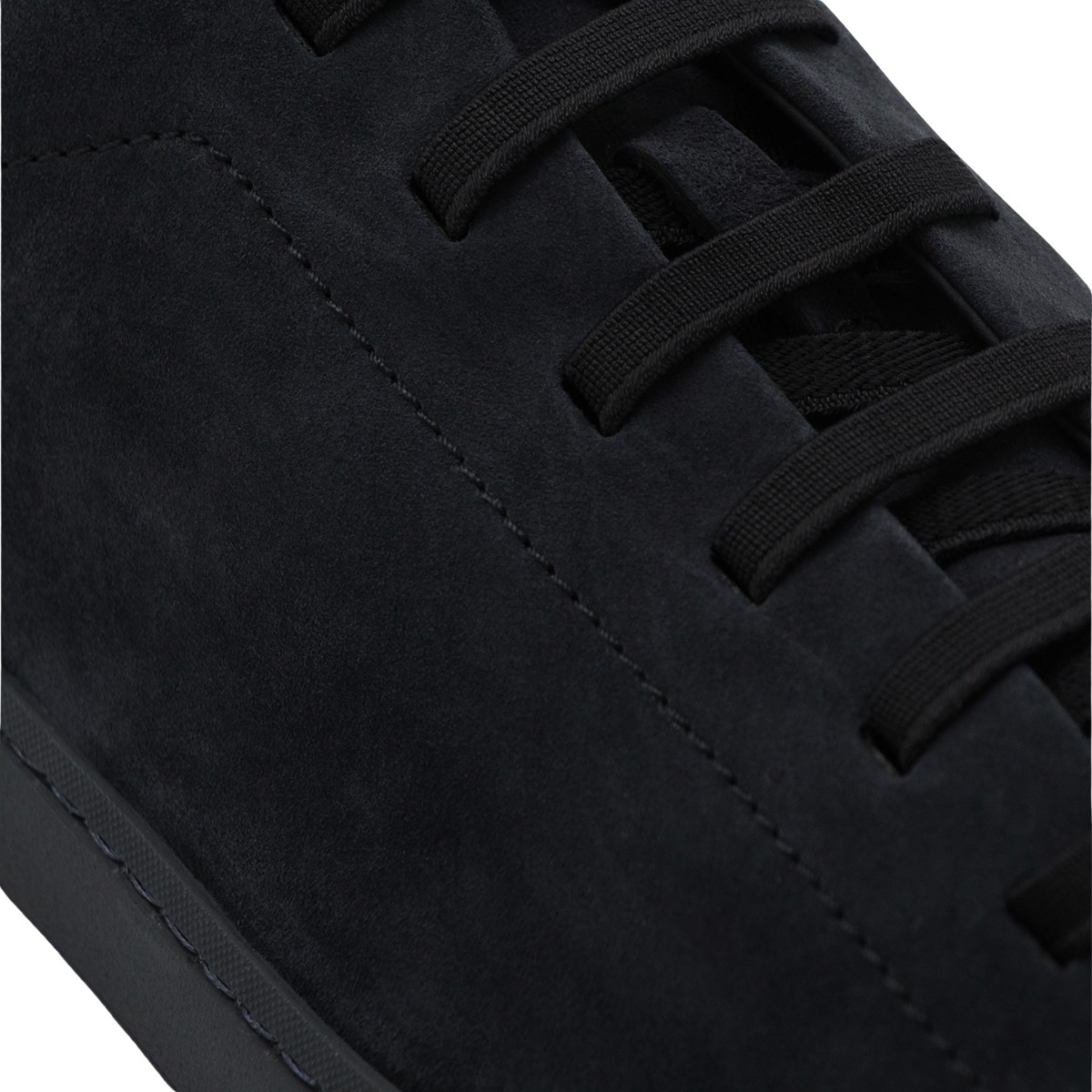 Church's Matte Finish Low-Top Sneakers with Lace-Up Closure Zwart