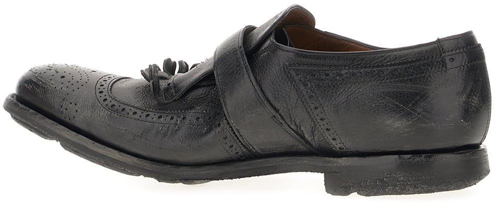 Church's Black leather Shanghai loafers Zwart