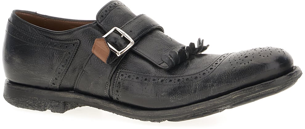 Church's Black leather Shanghai loafers Zwart