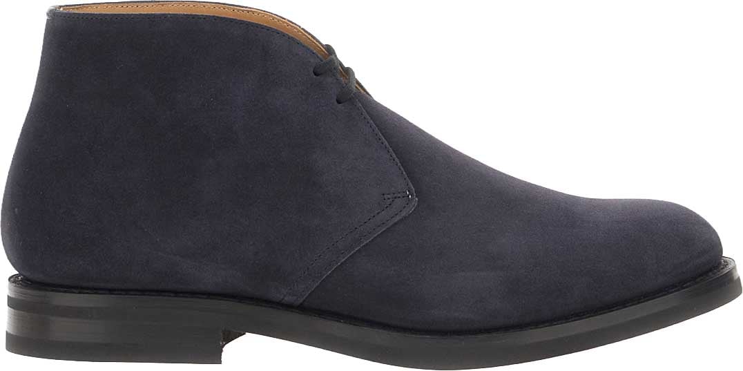 Church's Navy blue suede ankle boots Blauw