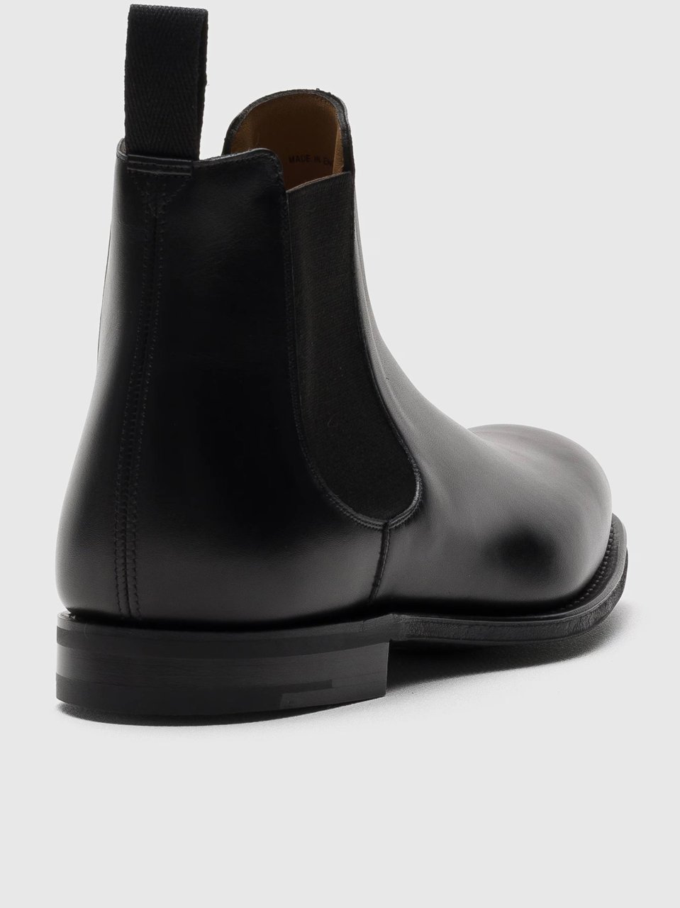 Church's Black Leather Chelsea Boots With Polished Finish Zwart