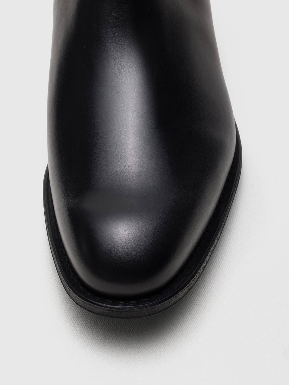 Church's Black Leather Chelsea Boots With Polished Finish Zwart