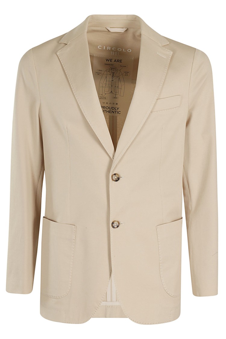 Circolo 1901 Single Breasted Premium Piquet Jacket Neutraal