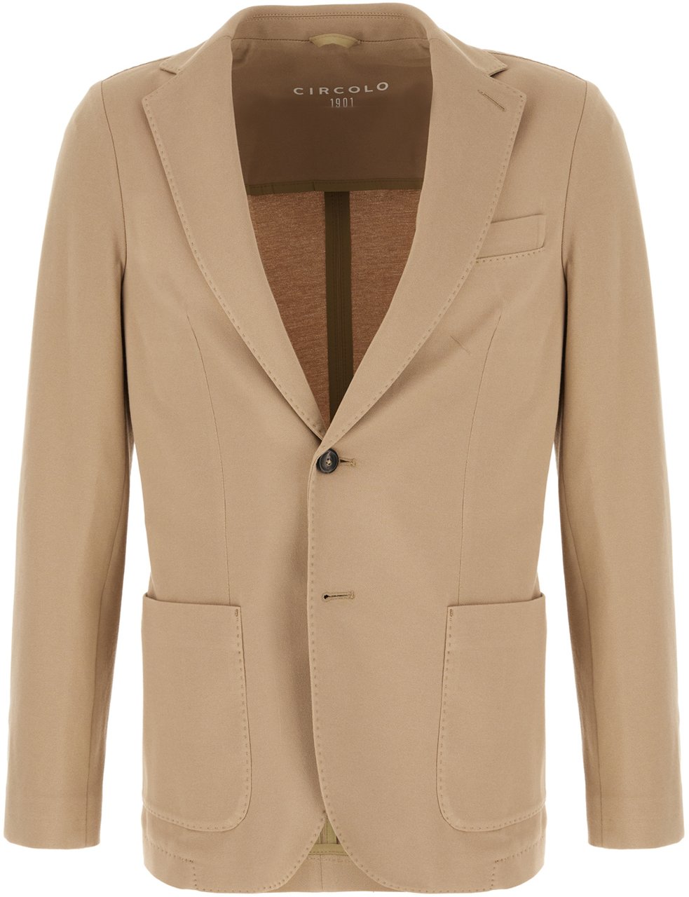 Circolo 1901 Circolo Beige stretch cotton blazer Beige