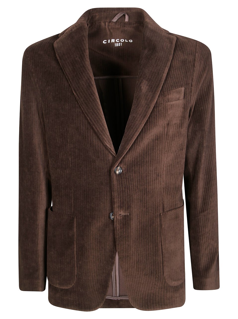 Circolo 1901 Ribbed Corduroy Double Button Blazer Zwart
