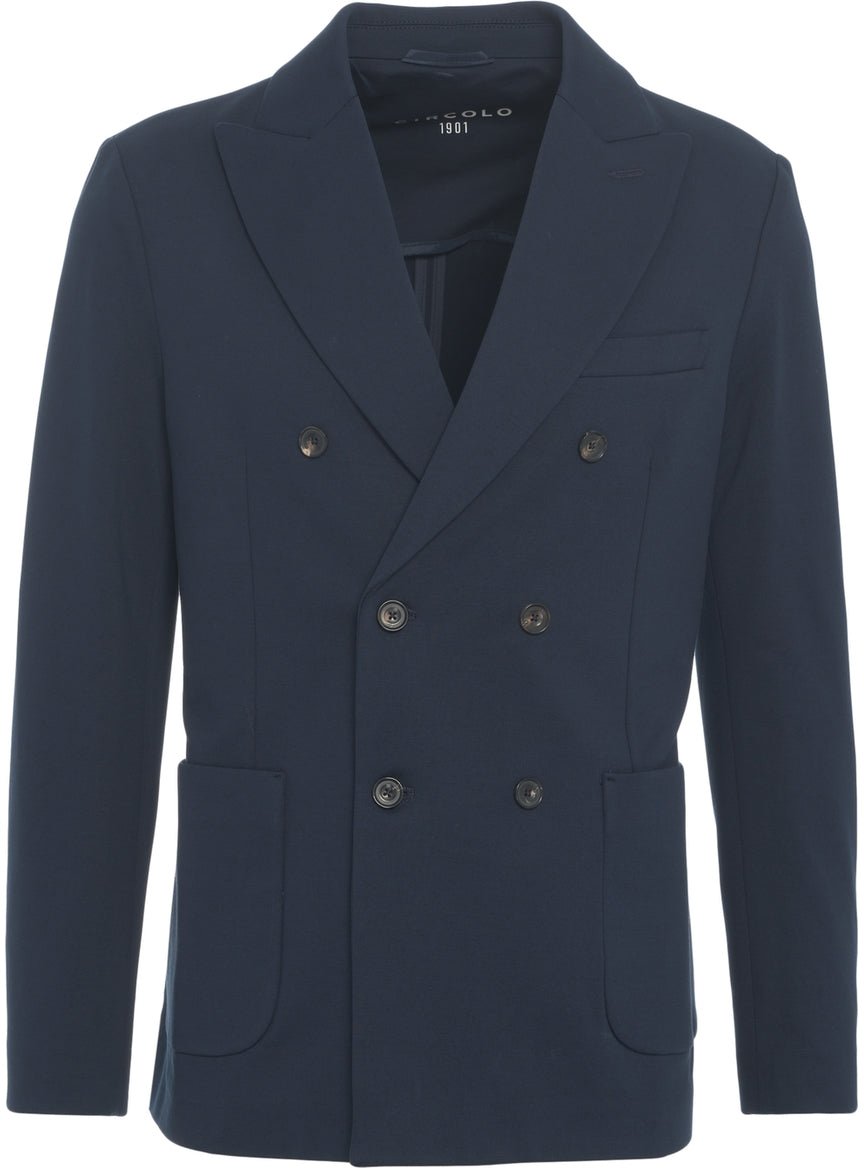 Circolo 1901 Double-breasted blazer Blauw