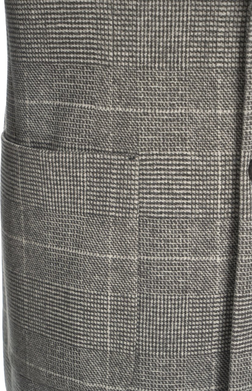 Circolo 1901 Double-breasted glencheck blazer Zwart