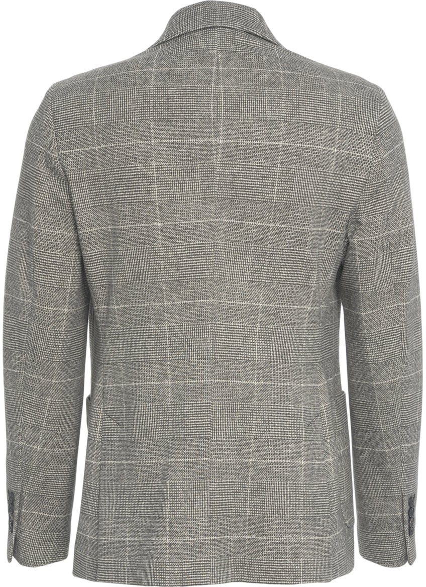 Circolo 1901 Double-breasted glencheck blazer Zwart