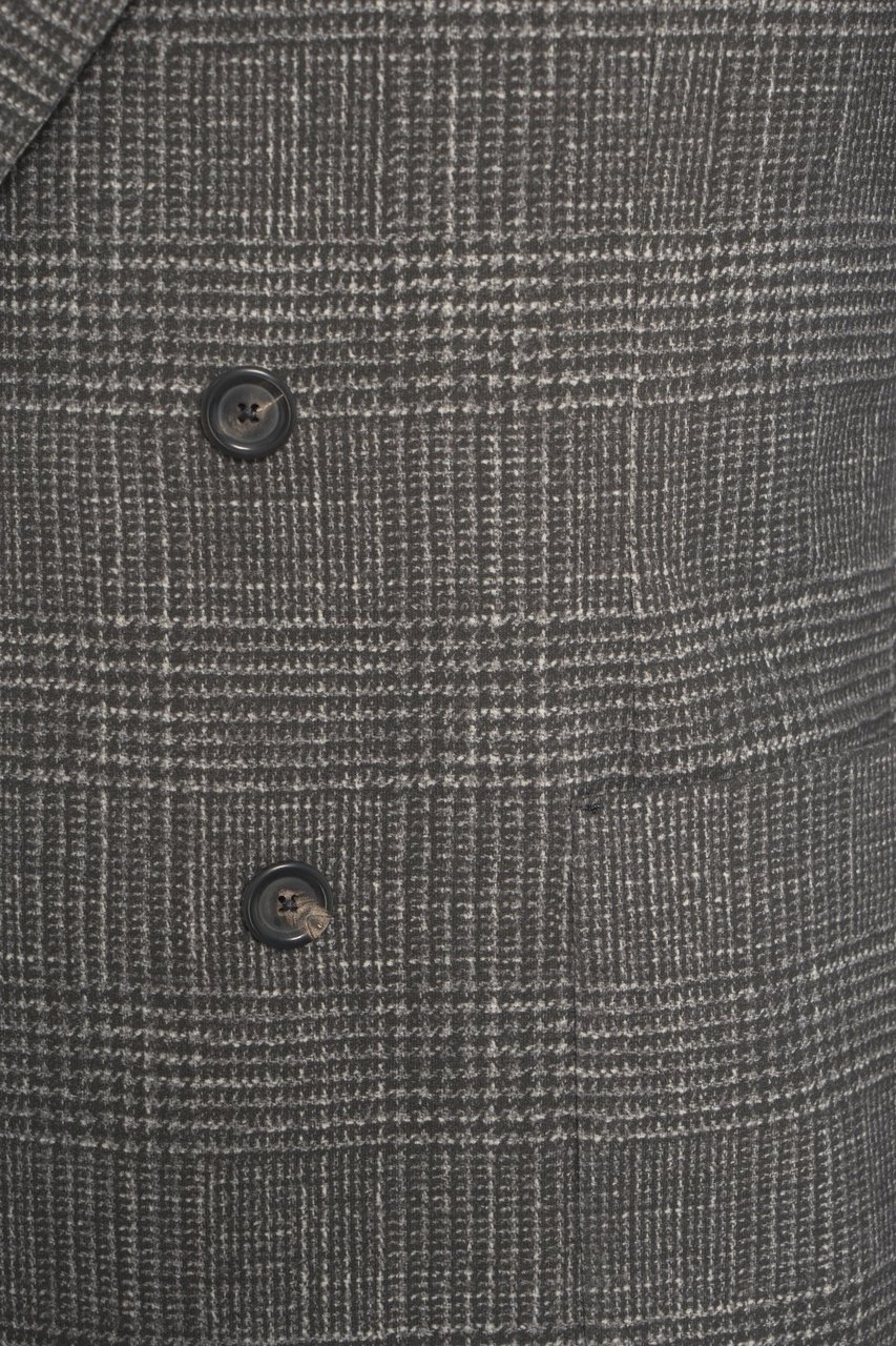 Circolo 1901 Glencheck double-breasted blazer Zwart