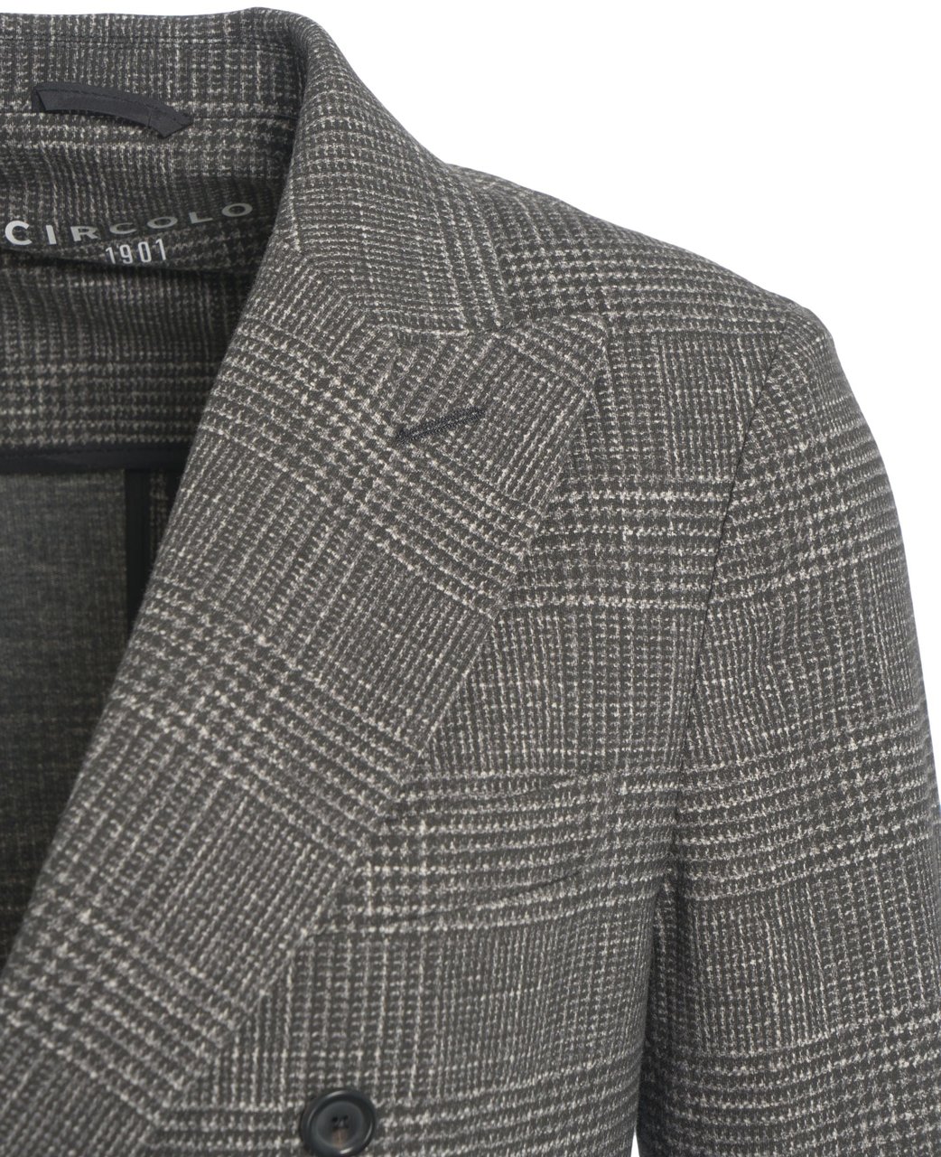 Circolo 1901 Glencheck double-breasted blazer Zwart