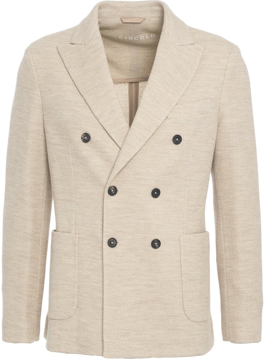 Circolo 1901 Double-breasted blazer Beige