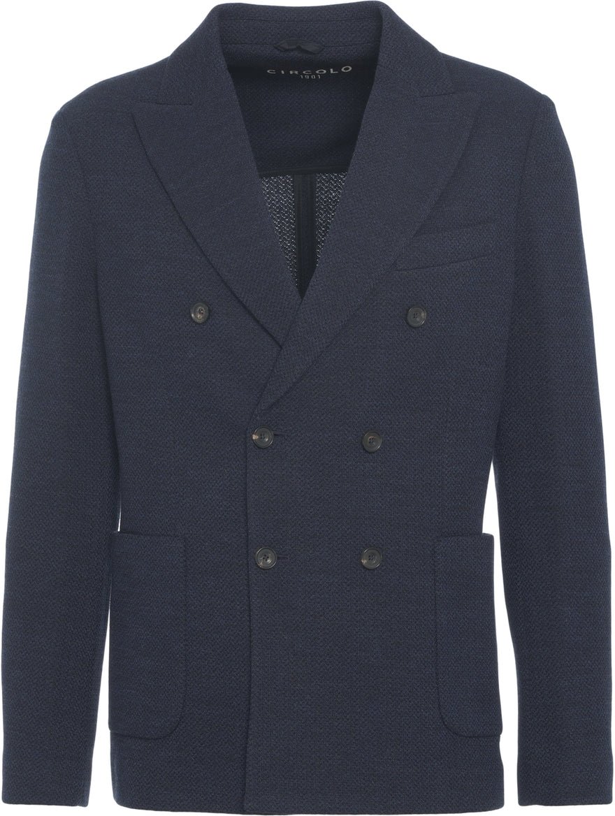 Circolo 1901 Double-breasted blazer Blauw