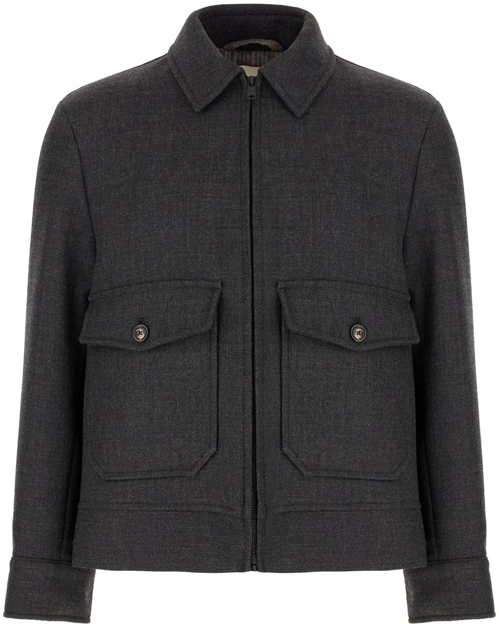 Circolo 1901 Circolo Charcoal wool jacket Zwart