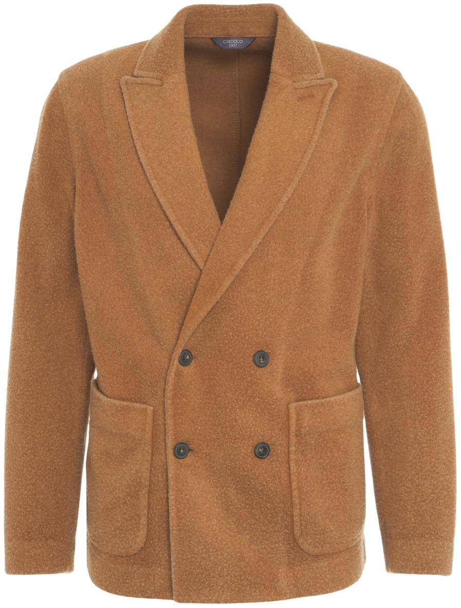 Circolo 1901 Double-breasted blazer Beige