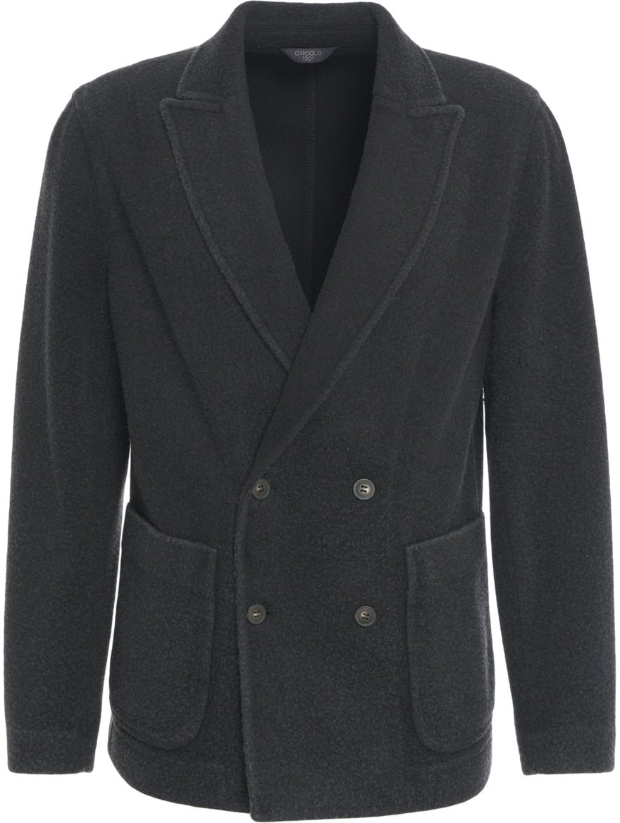 Circolo 1901 Double-breasted blazer Zwart