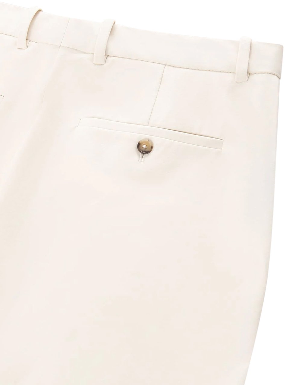 Circolo 1901 Tailored White Trousers with Straight Leg Cut Wit