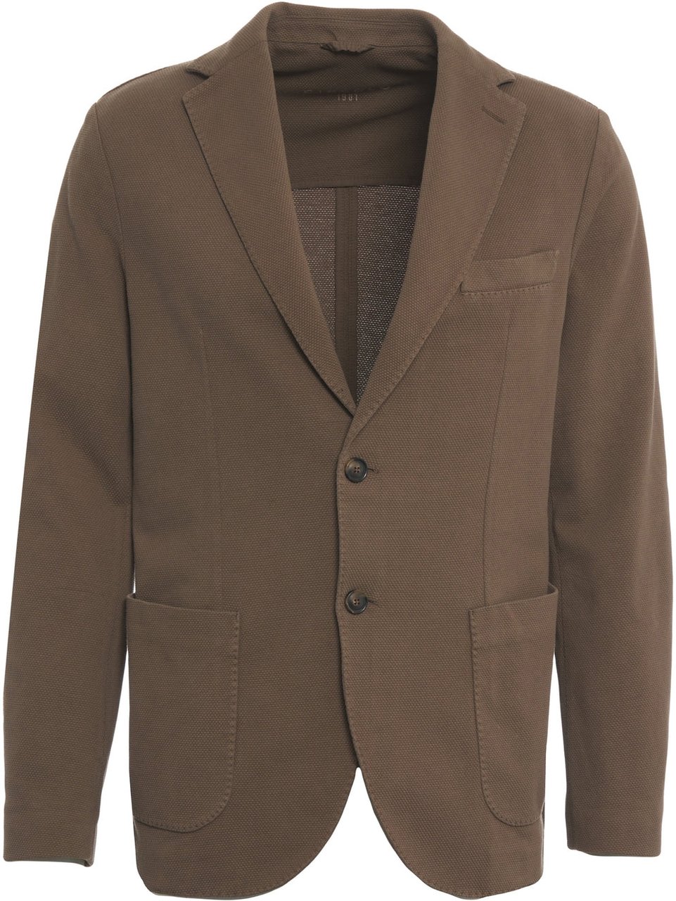 Circolo 1901 Single-breasted cotton blazer Groen