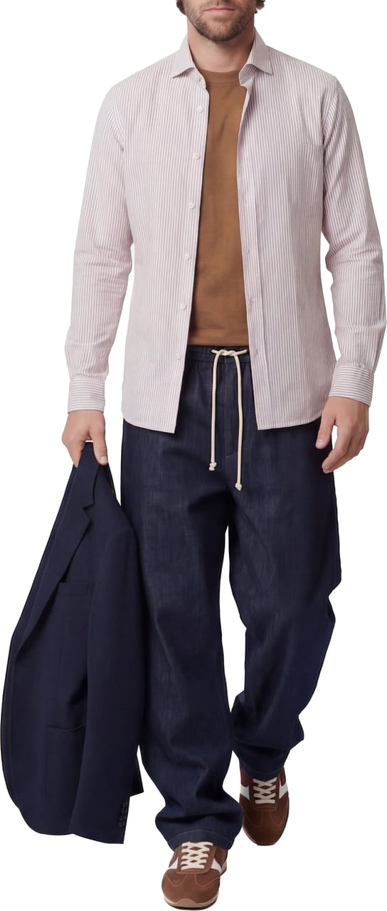 Circolo 1901 Single-breasted cotton blazer Blauw