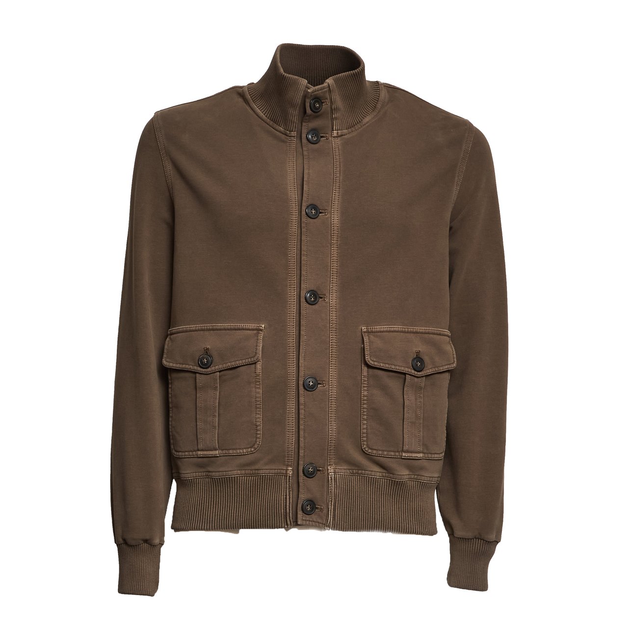 Circolo 1901 Pilot Fleece Button-Up Bomber Jacket Grijs