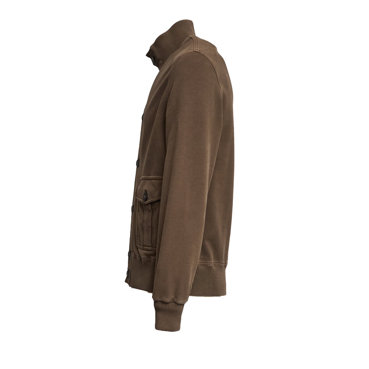 Circolo 1901 Pilot Fleece Button-Up Bomber Jacket Grijs