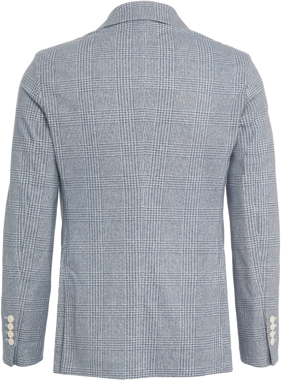 Circolo 1901 Glencheck double-breasted blazer Blauw