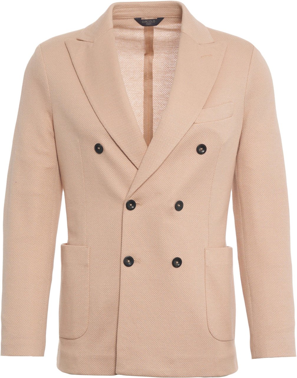 Circolo 1901 Cotton and linen blend blazer Roze