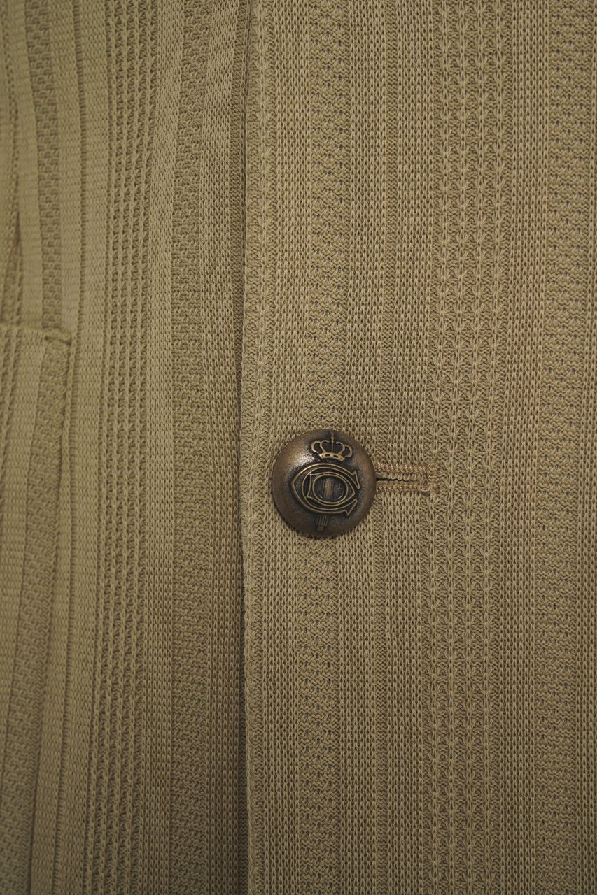 Circolo 1901 Cotton double-breasted blazer Groen