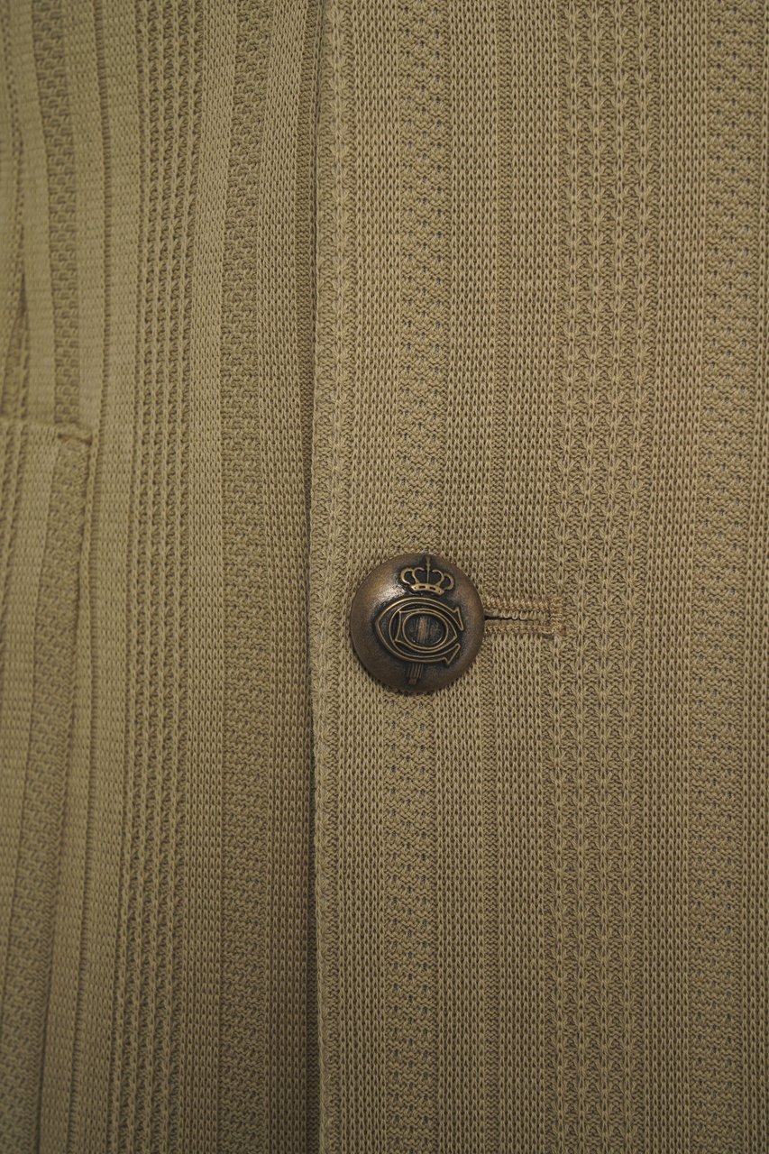 Circolo 1901 Cotton double-breasted blazer Groen