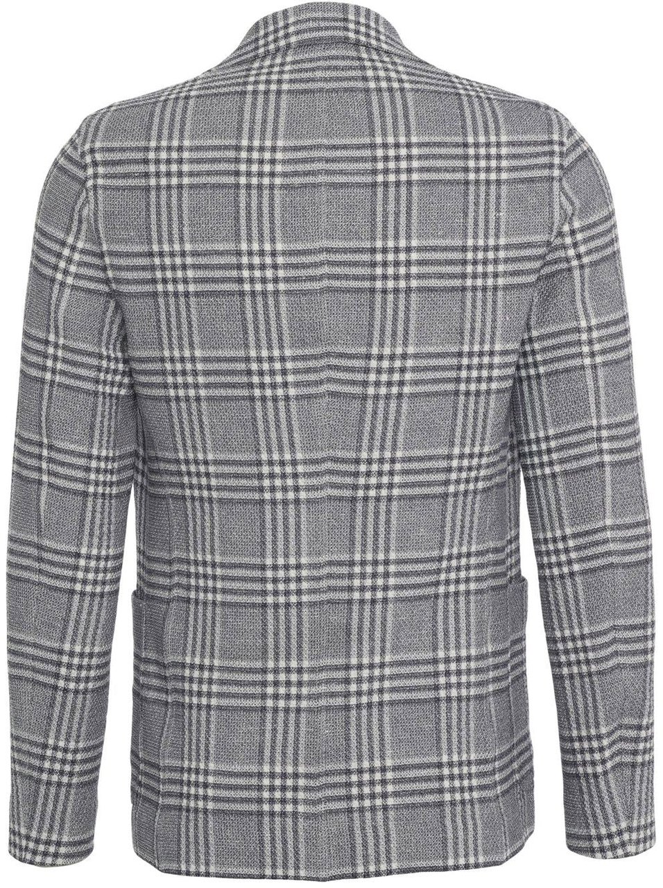 Circolo 1901 Single-breasted blazer with check pattern Blauw